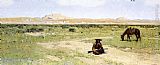 Henry Farny A Rest in the Desert painting